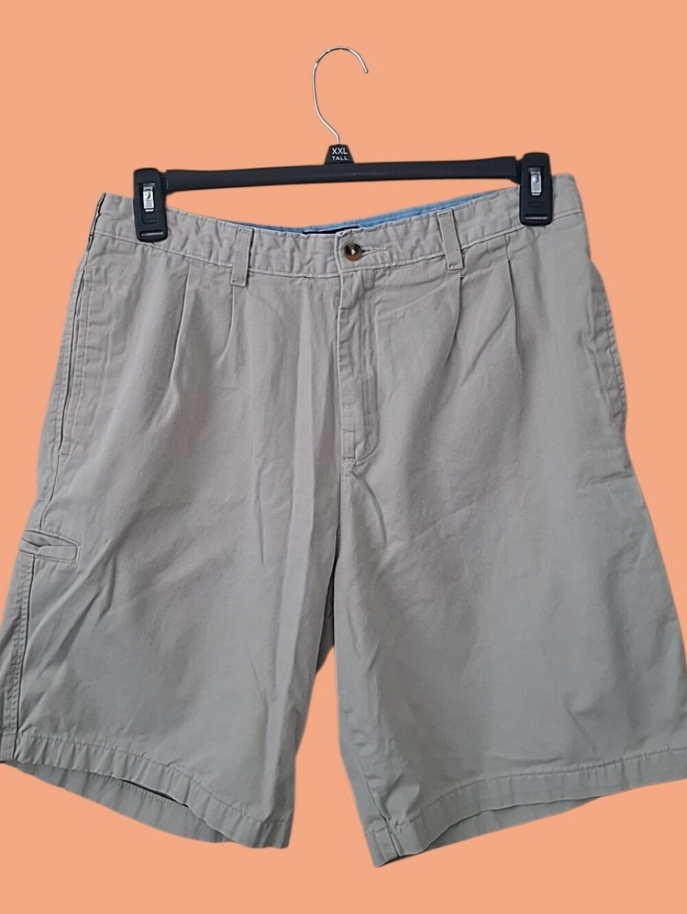 Saddlebred Men's Light Khaki Flat Front Shorts